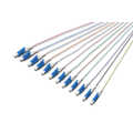 FO pigtail set, 12 pcs., LC, SM OS2 09/125 µ loose buffer, color code DIN IEC 304, 2 m