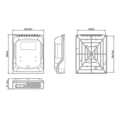 FTTX distribution box max. 96 fibers, 24x LC/DX or SC/SX, unloaded, IP65